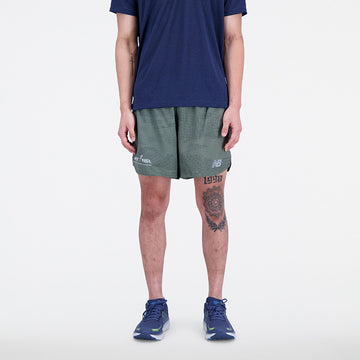 New Balance Olive Man's Shorts-MS21269