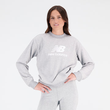 New Balance Grey Woman's Sweatshirt-WT31532