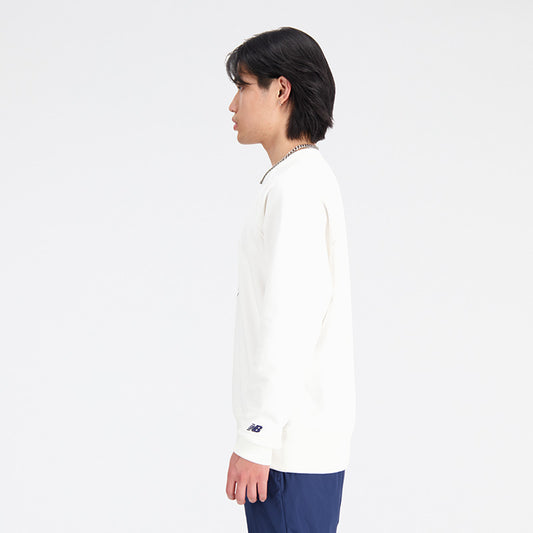 New Balance White Man's Sweatshirt-MT33506