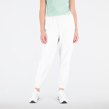 New Balance White Woman's Trackpant-WP31503
