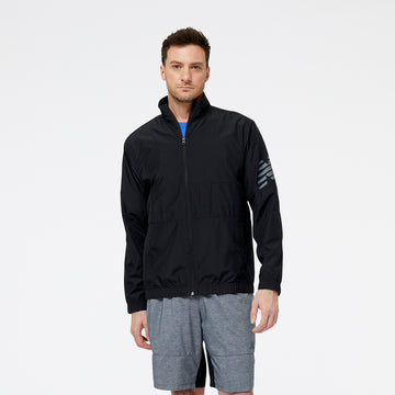 New Balance Black Man's Windcheater Jacket-MJ31010