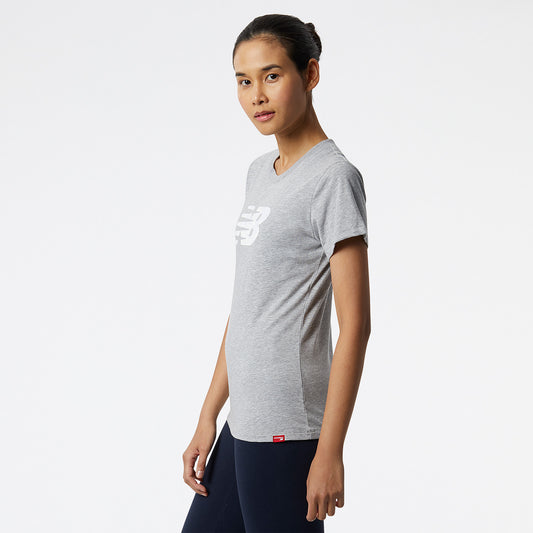New Balance Grey Woman's Tshirt-WT21804