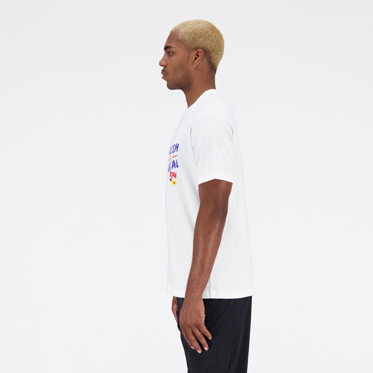 New Balance White Man's Tshirt-MT31521