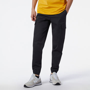 New Balance Black Man's Trackpant-MP13501