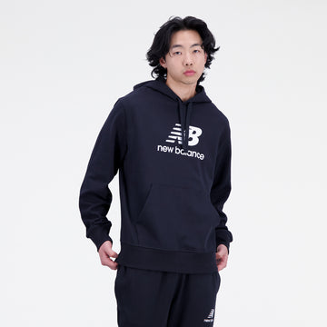 New Balance Black Man's Hoodie-MT31537