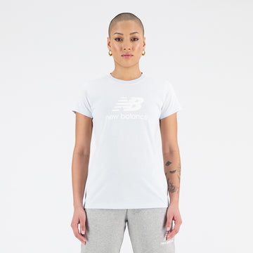 New Balance White Woman's Tshirt-WT31546