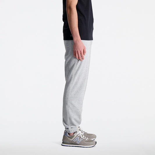 New Balance Grey Man's Trackpant-MP33509