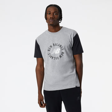 New Balance Grey Man's Tshirt-MT21901