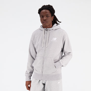 New Balance Grey Man's Hoodie-MJ31536