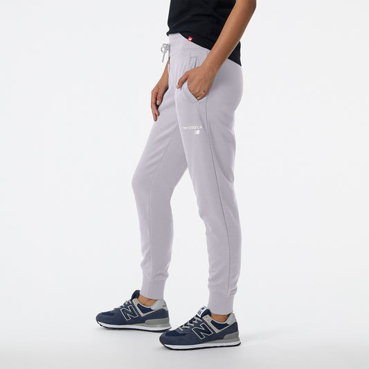New Balance Grey Woman's Trackpant-WP03805