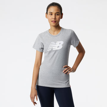 New Balance Grey Woman's Tshirt-WT21804