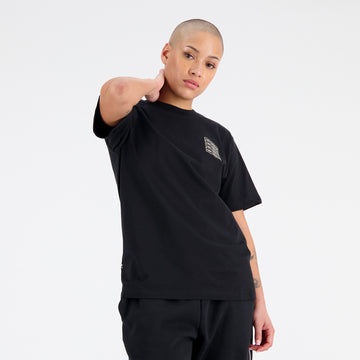 New Balance Black Woman's Tshirt-WT33519
