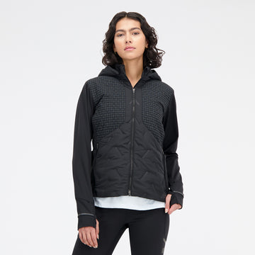 New Balance Black Woman's Hoodie-WJ33256