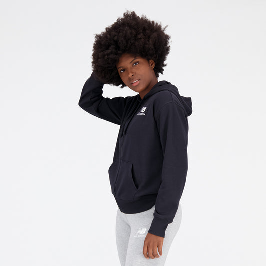New Balance Black Woman's Hoodie-WJ31530