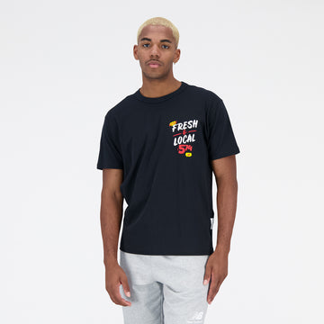 New Balance Black Man's Tshirt-MT31521