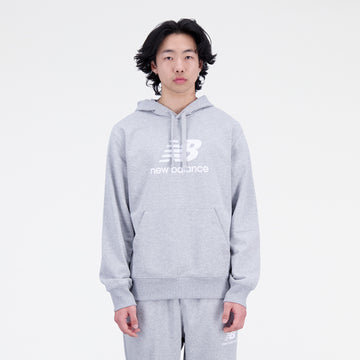 New Balance Grey Man's Hoodie-MT31537