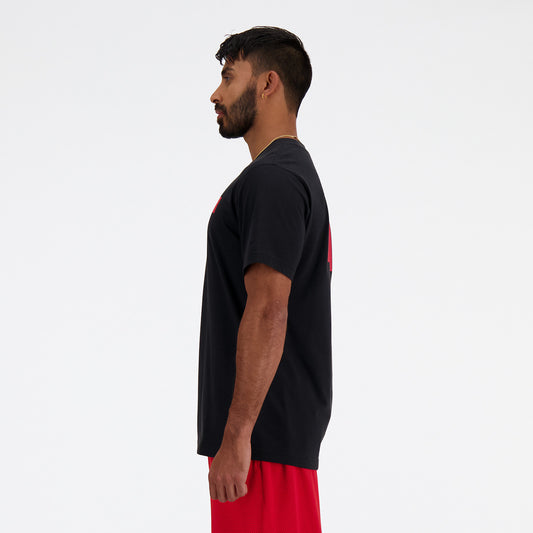 New Balance Black Man's Tshirt-MT41584