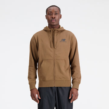 New Balance Brown Man's Hoodie-MJ31536