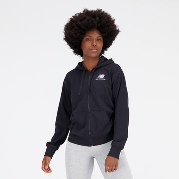 New Balance Black Woman's Hoodie-WJ31530