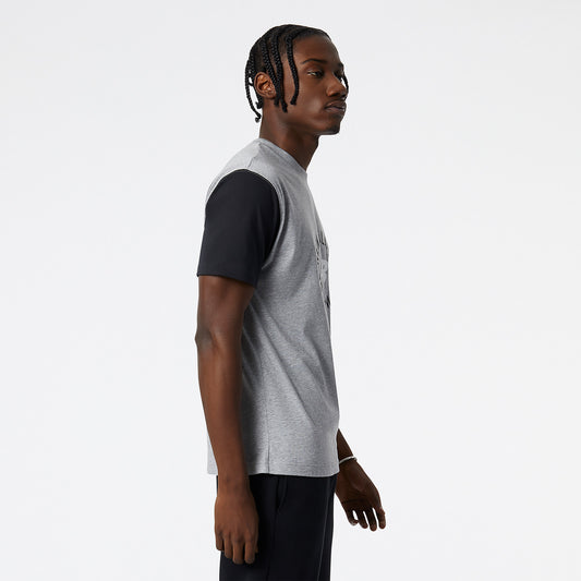 New Balance Grey Man's Tshirt-MT21901