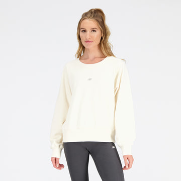 New Balance Cream Woman's Tshirt-WT31500