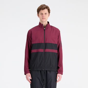New Balance Burgundy Man's Jacket-MJ31010