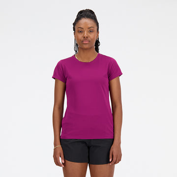 New Balance Pink Woman's Tshirt-WT11205