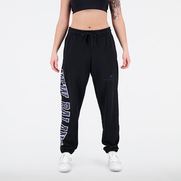 New Balance Black Man's Trackpant-UP31550