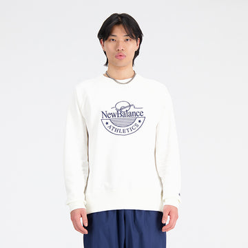 New Balance White Man's Sweatshirt-MT33506