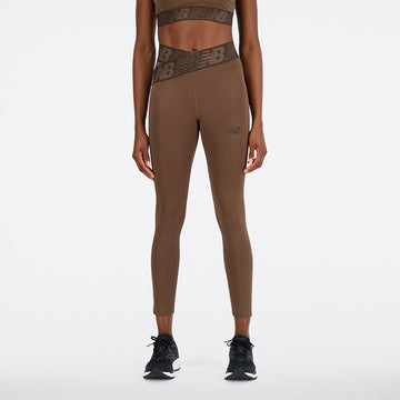 New Balance Brown Woman's Tights-WP21177