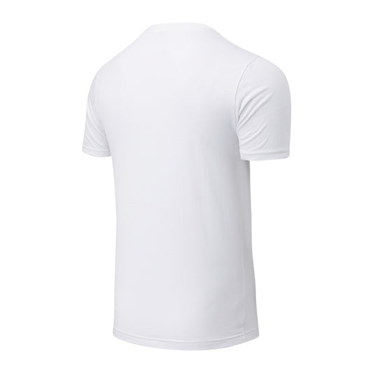 NEW BALANCE MENS WHITE  S/S TOP(MT03919)