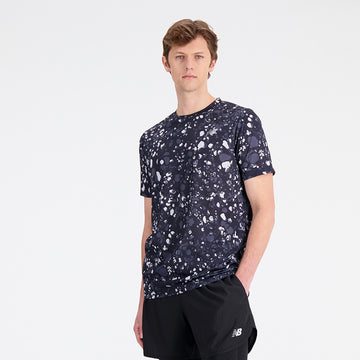 New Balance Men's Black Multi T-shirt