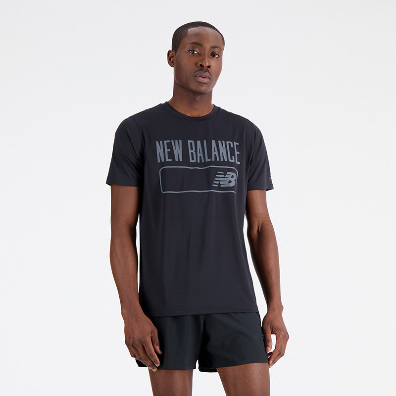 New Balance Men's Black Print T-shirt