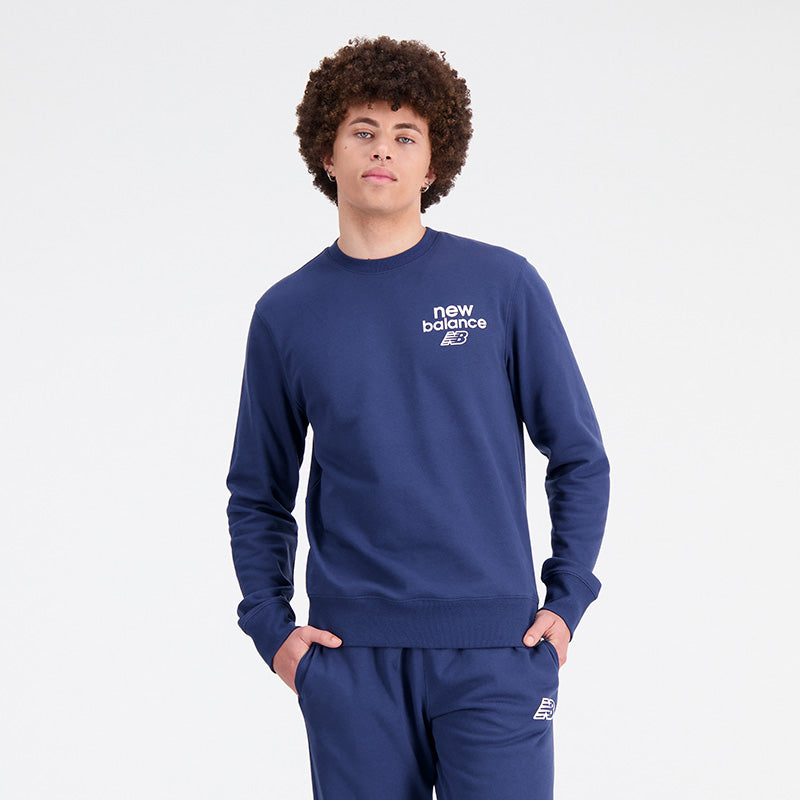 New Balance Men's Nb Navy Sweatshirt