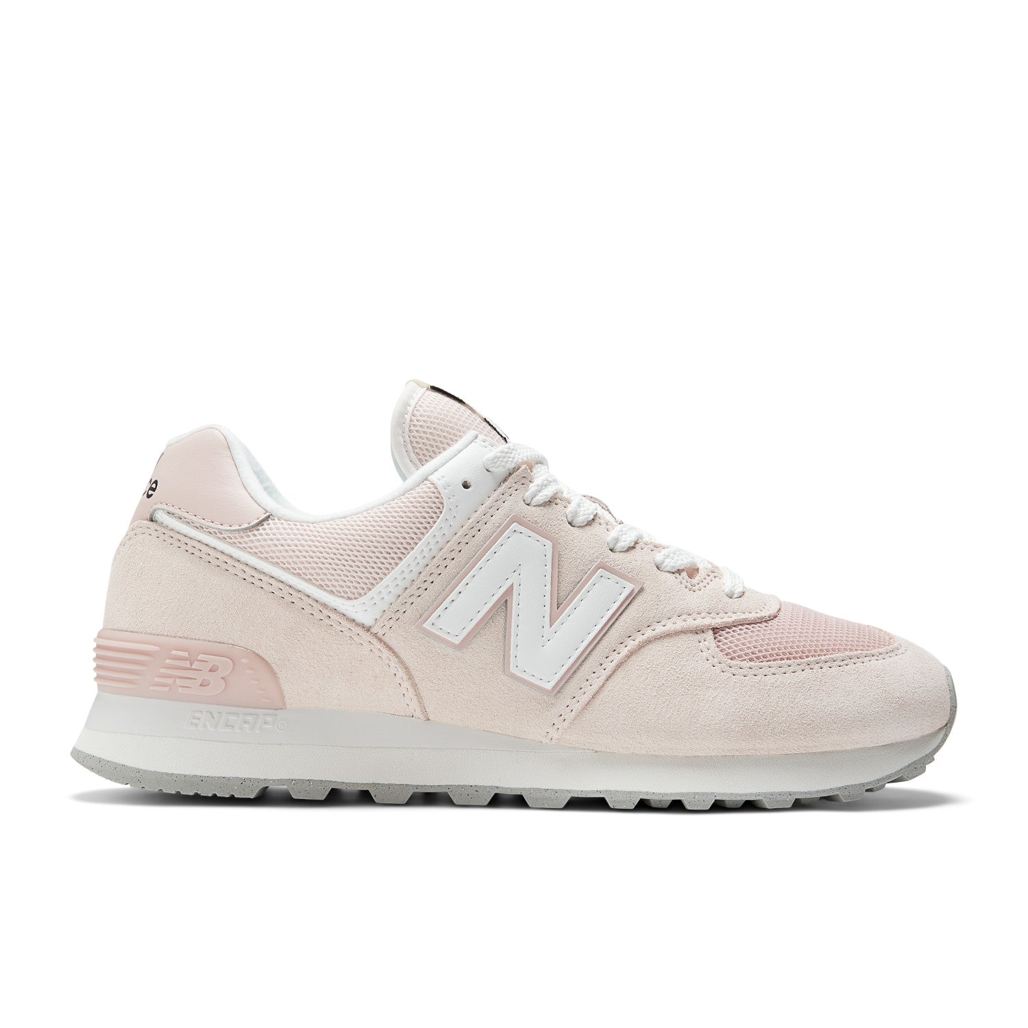 New Balance Unisex 574 Alloy/Pink Sneakers