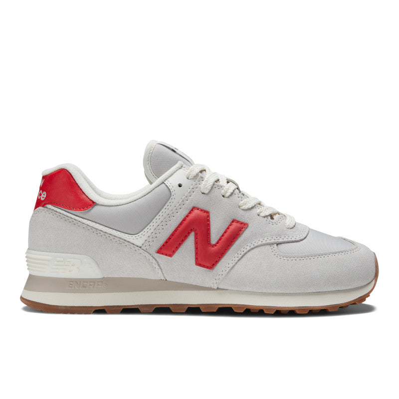 New Balance Men 574 Alloy/White Sneakers